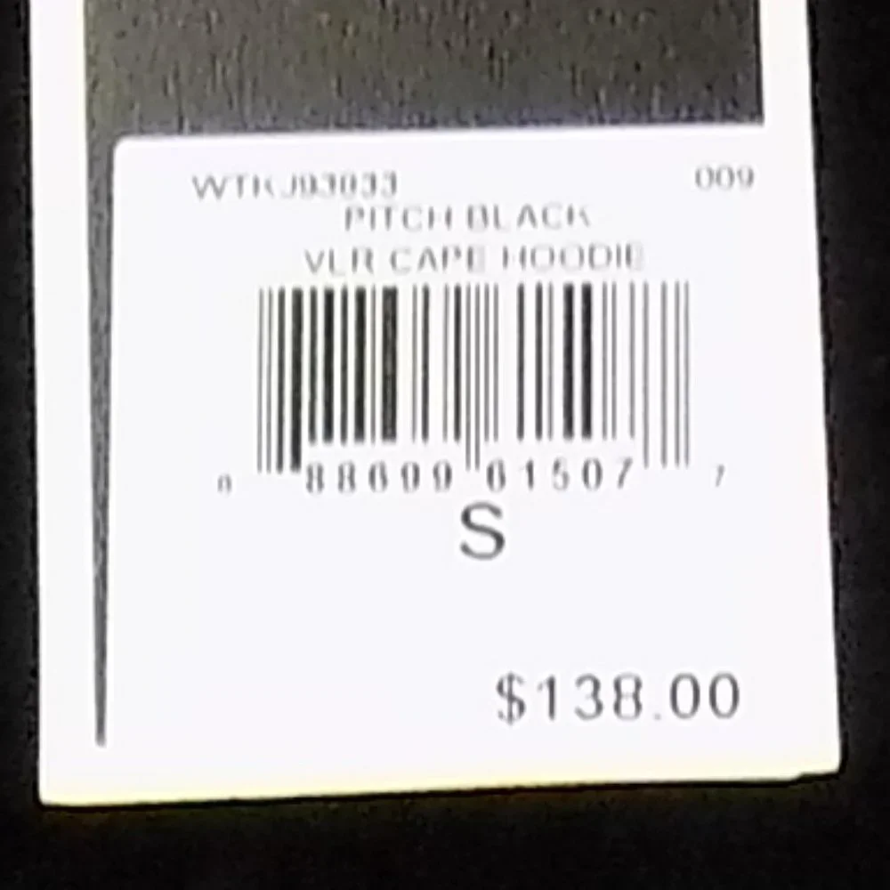 Juicy Couture Black Label Black Velour Hooded Poncho Size Small NWT - Picture 8 of 12